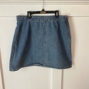 Cotton On Womens A-Line Mini Skirt Jean Denim NWT 8